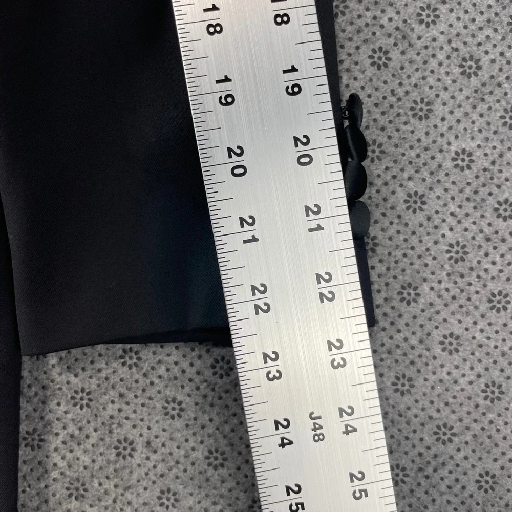 David Donahue Roarke Tuxedo Jacket 42R Loro Piana Wool Black 2 Button Blazer
